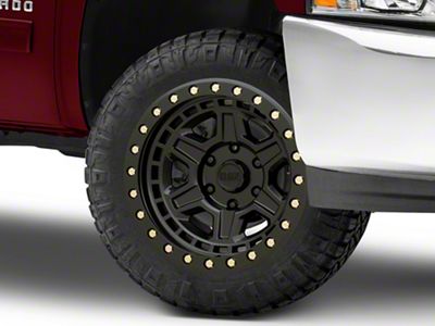 Black Rhino Reno Matte Black with Brass Bolts 6-Lug Wheel; 20x9.5; 12mm Offset (07-13 Silverado 1500)