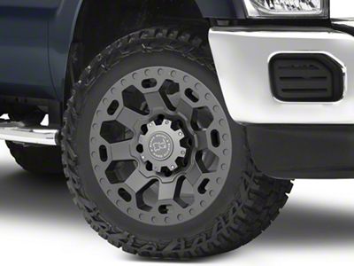 Black Rhino Warlord Matte Gunmetal 8-Lug Wheel; 20x9; 12mm Offset (11-16 F-350 Super Duty SRW)
