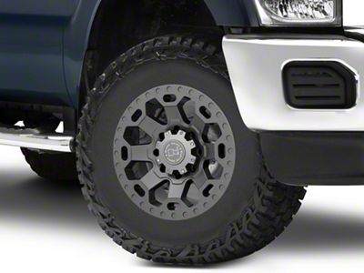 Black Rhino Warlord Matte Gunmetal 8-Lug Wheel; 17x9; 12mm Offset (11-16 F-250 Super Duty)