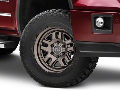 Black Rhino Barstow Matte Bronze with Matte Black Lip 6-Lug Wheel; 20x9.5; 12mm Offset (14-18 Sierra 1500)
