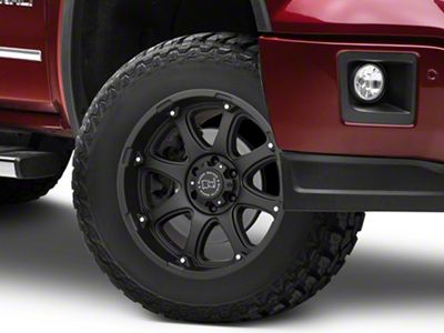 Black Rhino Glamis Matte Black 6-Lug Wheel; 17x9; -12mm Offset (14-18 Sierra 1500)