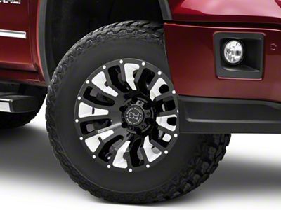 Black Rhino Pinatubo Gloss Black Milled 6-Lug Wheel; 17x9.5; -18mm Offset (14-18 Sierra 1500)