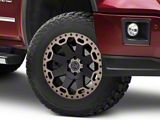 Black Rhino Warlord Matte Black with Machined Dark Tint Lip 6-Lug Wheel; 17x9; -12mm Offset (14-18 Sierra 1500)