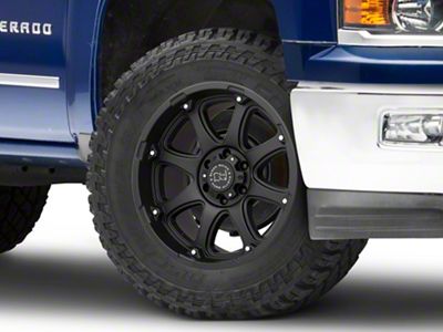 Black Rhino Glamis Matte Black 6-Lug Wheel; 20x9; 12mm Offset (14-18 Silverado 1500)