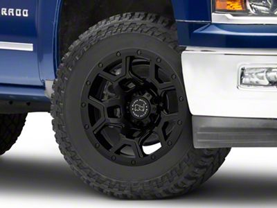 Black Rhino Overland Matte Black 6-Lug Wheel; 20x9.5; -18mm Offset (14-18 Silverado 1500)