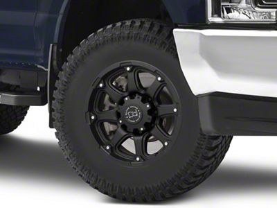 Black Rhino Glamis Matte Black 8-Lug Wheel; 18x9; 12mm Offset (17-22 F-350 Super Duty SRW)