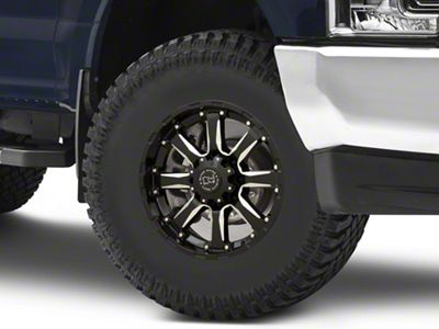 Black Rhino Sierra Gloss Black Milled 8-Lug Wheel; 17x9; 12mm Offset (17-22 F-350 Super Duty SRW)