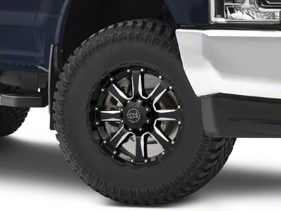 Black Rhino Sierra Gloss Black Milled 8-Lug Wheel; 18x9; 12mm Offset (17-22 F-350 Super Duty SRW)