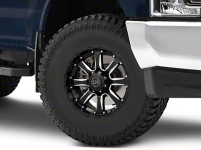 Black Rhino Sierra Gloss Black Milled 8-Lug Wheel; 17x9; 12mm Offset (17-22 F-250 Super Duty)