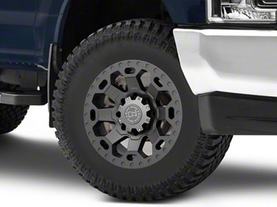 Black Rhino Warlord Matte Gunmetal 8-Lug Wheel; 18x9; -12mm Offset (17-22 F-250 Super Duty)