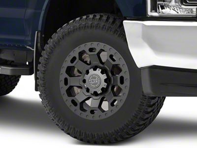 Black Rhino Warlord Matte Gunmetal 8-Lug Wheel; 18x9; 12mm Offset (17-22 F-250 Super Duty)