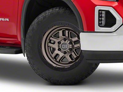Black Rhino Barstow Matte Bronze with Matte Black Lip 6-Lug Wheel; 20x9.5; -18mm Offset (19-26 Sierra 1500)