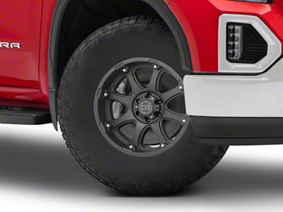 Black Rhino Glamis Matte Black 6-Lug Wheel; 17x9; -12mm Offset (19-25 Sierra 1500)