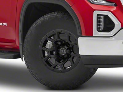 Black Rhino Overland Matte Black 6-Lug Wheel; 17x9.5; -18mm Offset (19-25 Sierra 1500)