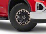 Black Rhino Warlord Matte Black with Machined Dark Tint Lip 6-Lug Wheel; 17x9; -12mm Offset (19-26 Sierra 1500)