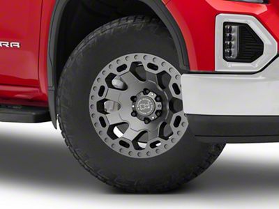 Black Rhino Warlord Matte Gunmetal 6-Lug Wheel; 18x9; -12mm Offset (19-25 Sierra 1500)