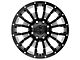 Black Rhino Pinatubo Gloss Black Milled 8-Lug Wheel; 22x12; -44mm Offset (20-24 Sierra 2500 HD)