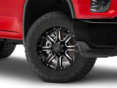 Black Rhino Sierra Gloss Black Milled 8-Lug Wheel; 20x11.5; -44mm Offset (20-25 Silverado 2500 HD)