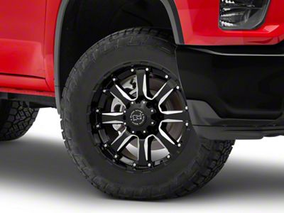 Black Rhino Sierra Gloss Black Milled 8-Lug Wheel; 20x11.5; -44mm Offset (20-24 Silverado 2500 HD)