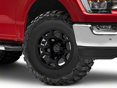 Black Rhino Overland Matte Black 6-Lug Wheel; 17x9.5; 6mm Offset (21-25 F-150)