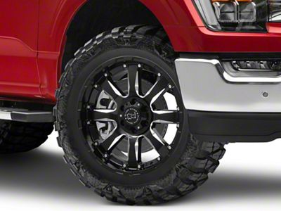 Black Rhino Sierra Gloss Black Milled 6-Lug Wheel; 20x9; 12mm Offset (21-25 F-150)