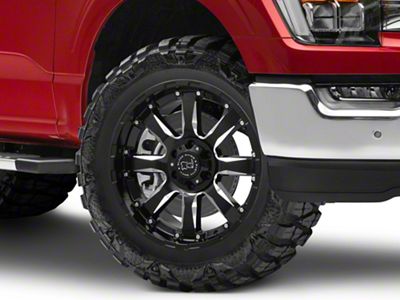 Black Rhino Sierra Gloss Black Milled 6-Lug Wheel; 20x9; 12mm Offset (21-24 F-150)