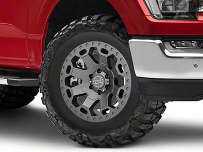 Black Rhino Warlord Matte Gunmetal 6-Lug Wheel; 18x9; 12mm Offset (21-25 F-150)