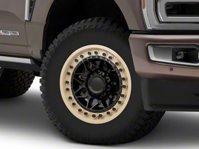 Black Rhino Alpha Matte Black with Sand Lip 8-Lug Wheel; 18x9; 0mm Offset (23-25 F-250 Super Duty)