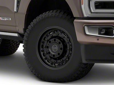 Black Rhino Arsenal Textured Matte Black 8-Lug Wheel; 17x9.5; -18mm Offset (23-25 F-250 Super Duty)