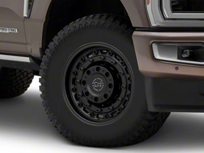 Black Rhino Arsenal Textured Matte Black 8-Lug Wheel; 18x9.5; 12mm Offset (23-24 F-250 Super Duty)