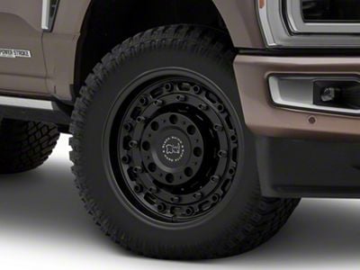 Black Rhino Arsenal Textured Matte Black 8-Lug Wheel; 20x9.5; -18mm Offset (23-25 F-250 Super Duty)
