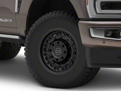Black Rhino Arsenal Textured Matte Black 8-Lug Wheel; 17x9.5; 12mm Offset (23-25 F-350 Super Duty SRW)