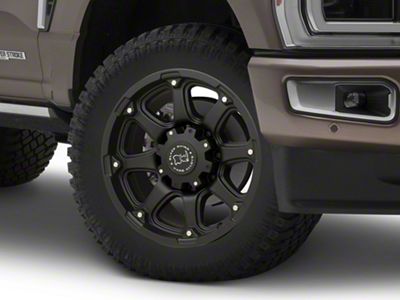 Black Rhino Glamis Matte Black 8-Lug Wheel; 20x9; -12mm Offset (23-25 F-350 Super Duty SRW)