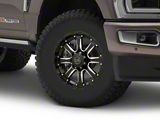 Black Rhino Sierra Gloss Black Milled 8-Lug Wheel; 17x9; 12mm Offset (23-25 F-350 Super Duty SRW)