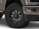 Black Rhino Sierra Gloss Black Milled 8-Lug Wheel; 18x9; 12mm Offset (23-26 F-350 Super Duty SRW)