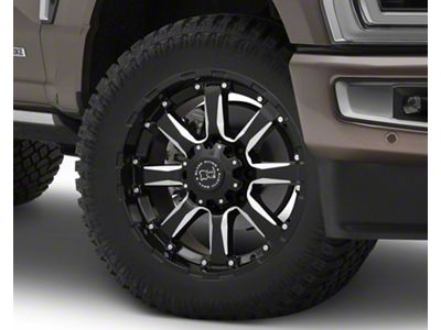 Black Rhino Sierra Gloss Black Milled 8-Lug Wheel; 20x10; -23mm Offset (23-25 F-350 Super Duty SRW)