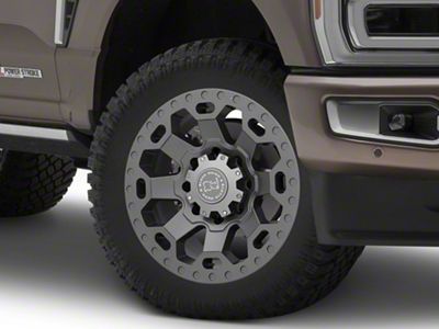 Black Rhino Warlord Matte Gunmetal 8-Lug Wheel; 20x9; 12mm Offset (23-25 F-350 Super Duty SRW)