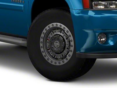 Black Rhino Abrams Textured Matte Gunmetal 6-Lug Wheel; 17x8.5; -18mm Offset (24-25 Ranger)