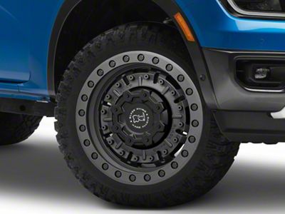 Black Rhino Abrams Textured Matte Gunmetal 6-Lug Wheel; 20x9.5; 12mm Offset (24-25 Ranger)