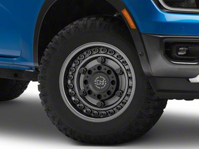 Black Rhino Armory Gunblack 6-Lug Wheel; 17x9.5; 6mm Offset (24-25 Ranger)