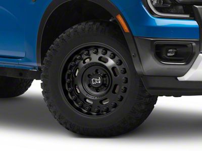 Black Rhino Axle Matte Black 6-Lug Wheel; 18x9.5; 6mm Offset (24-25 Ranger)