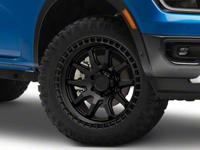 Black Rhino Calico Matte Black 6-Lug Wheel; 20x9; 0mm Offset (24-25 Ranger)