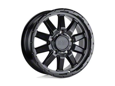 Black Rhino Excursion Matte Black 6-Lug Wheel; 17x7.5; 45mm Offset (24-25 Ranger)