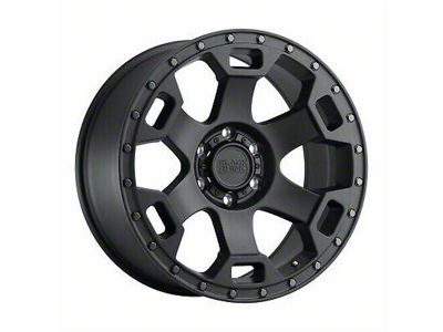 Black Rhino Gauntlet Semi Gloss Black with Gunmetal Bolts 6-Lug Wheel; 18x9; -18mm Offset (24-25 Ranger)