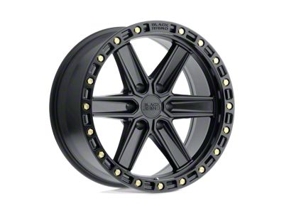 Black Rhino Henderson Matte Black with Brass Bolts 6-Lug Wheel; 20x9.5; 18mm Offset (2024 Ranger)