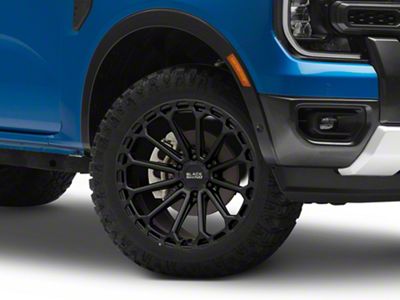 Black Rhino Kaizen Matte Black 6-Lug Wheel; 20x9.5; -18mm Offset (24-25 Ranger)
