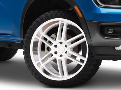 Black Rhino Katavi Silver 6-Lug Wheel; 22x10; 10mm Offset (24-25 Ranger)