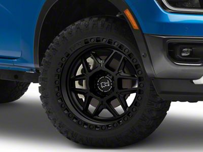 Black Rhino Kelso Matte Black 6-Lug Wheel; 20x9; -12mm Offset (24-25 Ranger)