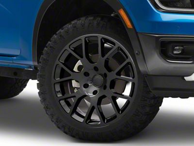Black Rhino Kunene Gloss Black 6-Lug Wheel; 20x9; 0mm Offset (24-25 Ranger)