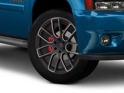 Black Rhino Kunene Matte Black Dart Tint Milled 6-Lug Wheel; 22x9.5; 25mm Offset (24-25 Ranger)